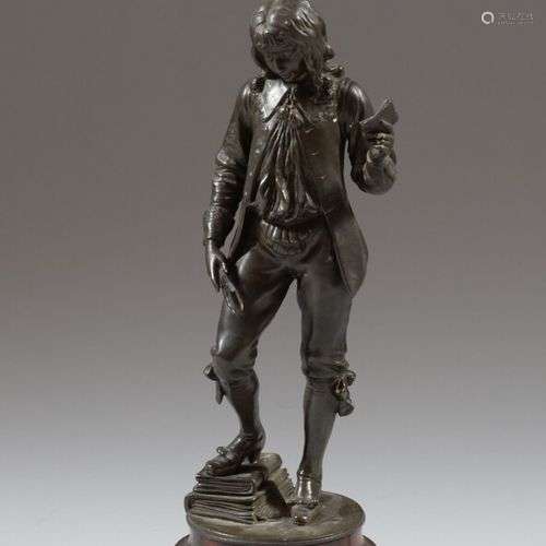 Adrien Etienne GAUDEZ (1845-1902) Le jeune architecte Bronze...