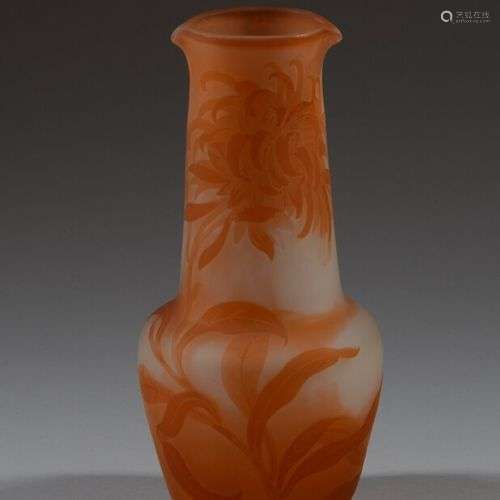 Etablissement GALLE (1904-1936) Vase à deux becs verseurs en...