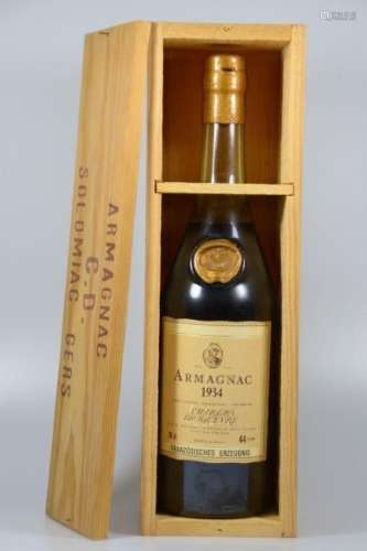 Armagnac 1934, Charles de Squeyre, 70 cl, 44%,later