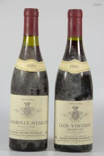 Lot 4 bottles 1989/90 Daniel Moine-Hudelot, 3 times