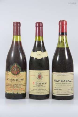 9 bottles of Echezeaux, 6x 1982, 1x 1972, 1x 1985, 1x