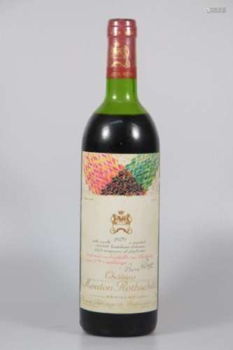 1 bottle of Chateau Mouton Rothschild, 1979, one of