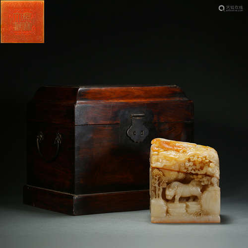 Qing Dynasty,Field-yellow Stone Seal