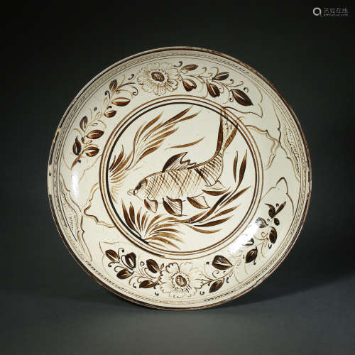 Song Dynasty,Cizhou Kiln Plate