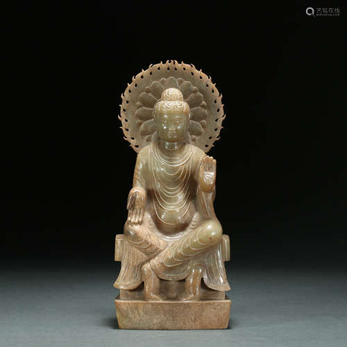 Tang Dynasty, Hetian Jade Buddha Statue