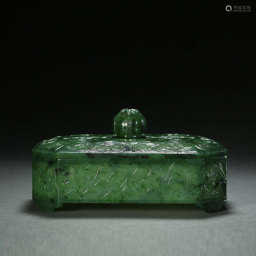 Qing Dynasty,Hindustan Jasper Box