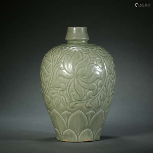 Song Dynasty,Yaozhou Kiln Prunus Vase