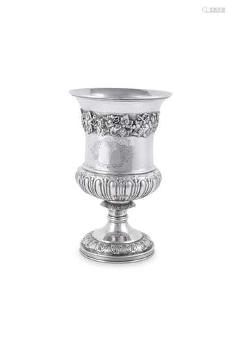 A GEORGE IV SILVER CAMPANA SHAPED GOBLET BY REBECCA EMES &am...