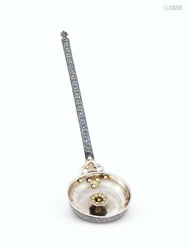 A SOUTH RUSSIAN SILVER AND NIELLO LADLE