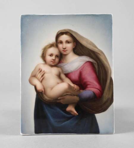 Bildplatte "Sixtinische Madonna"