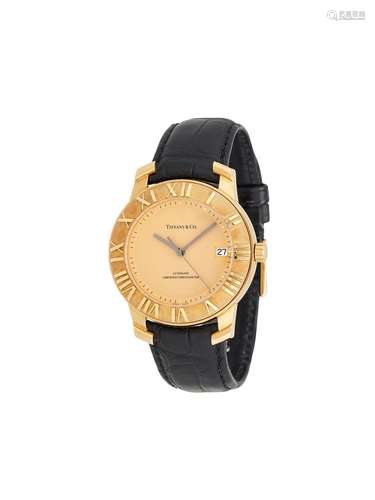 Y TIFFANY & CO., ATLAS, AN 18 CARAT GOLD WRIST WATCH