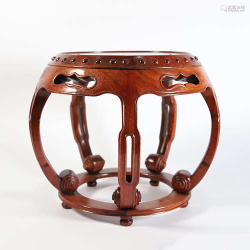 A Chinese Rosewood Stool