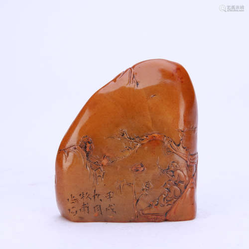 A Carved Tianhuang Stone Figure Story Seal