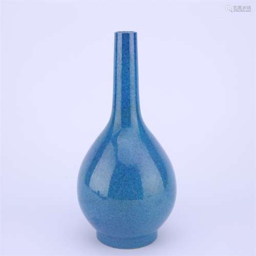 A Robin'S Egg Glaze Bottle Vase