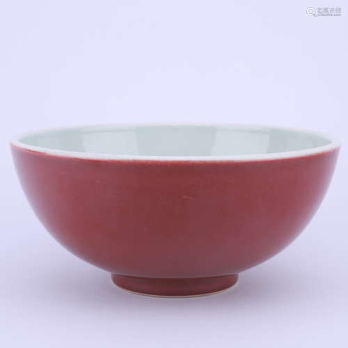 A Red Glaze Bowl