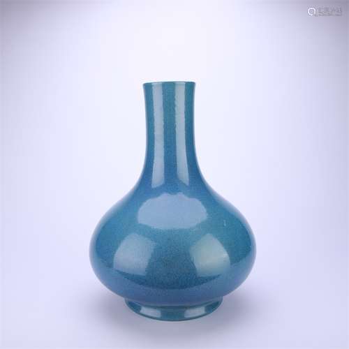 A Robin’S Egg Glaze Bottle Vase