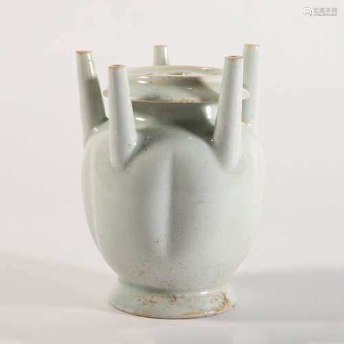 A Misty-Blue Glaze Five-Spouts Vase