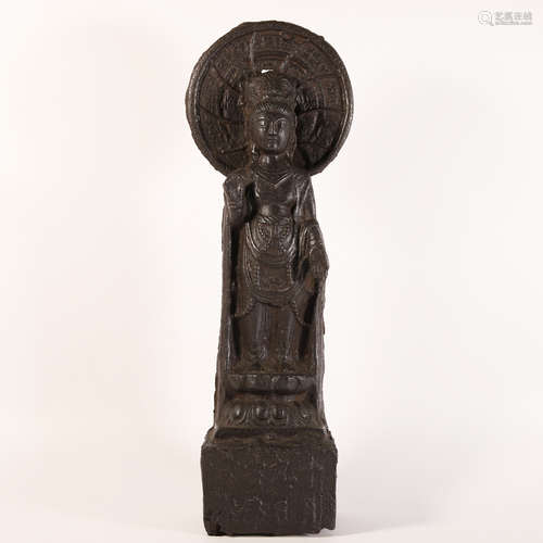 An Iron Figure of Buddha