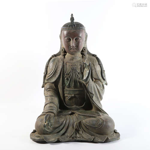 A Bronze Figure of Guanyin