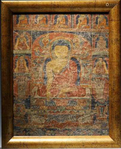 Yuan Dynasty Tibetan Palace Thangka