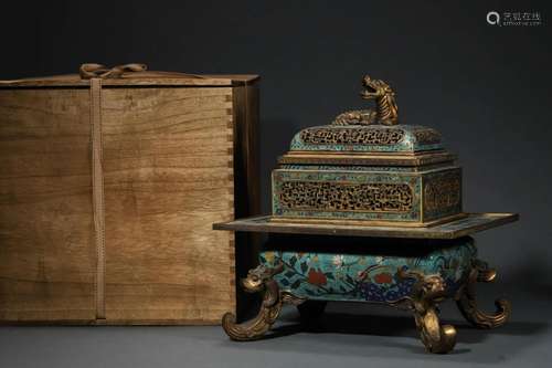 18th C. Chinese Cloisonne Incense Diffuser