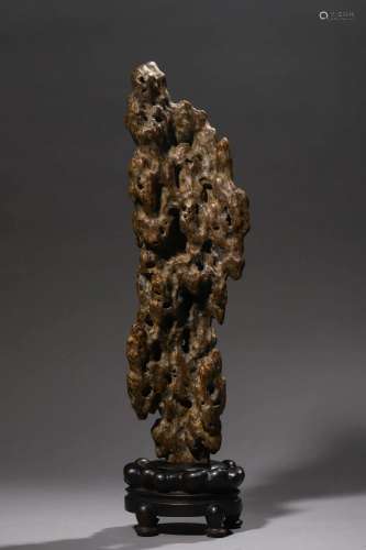 Qing, A Carved Agarwood Scholar's Rock Imitation