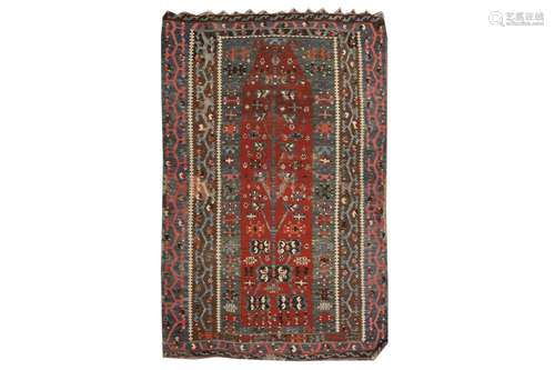 AN ANTIQUE ERZURUM PRAYER KILIM, TURKEY