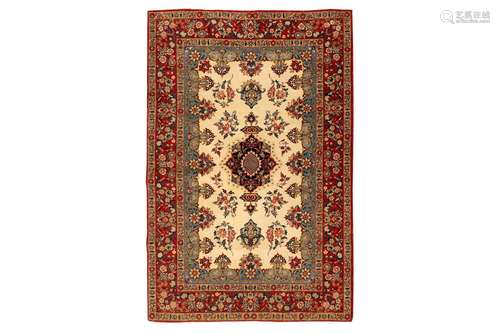 A FINE QUM RUG, CENTRAL PERSIA