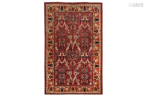 AN UNUSUAL HERIZ CARPET, NORTH-WEST PERSIA