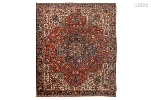 A FINE HERIZ CARPET, NORTH-WEST PERSIA