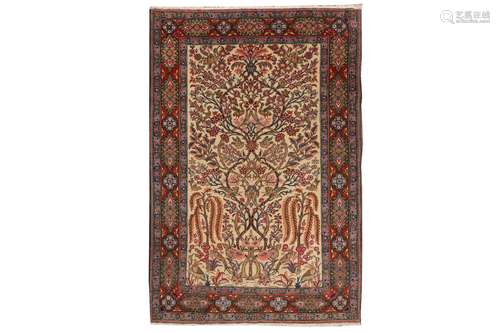 A FINE QUM RUG, CENTRAL PERSIA