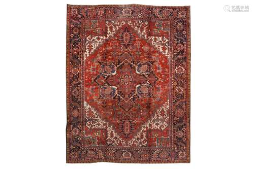 A HERIZ CARPET, NORTH-WEST PERSIA