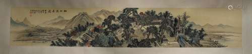 Fuxin mark: A Chinese Landscape Painting on Silk