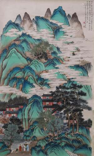 He Tianjian mark: A Chinese landscape Painting