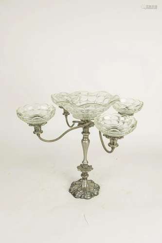 ENGLISH SILVER-PLATED CENTERPIECE