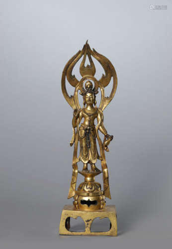 A Gilt Bronze Figure of Avalokitesvara