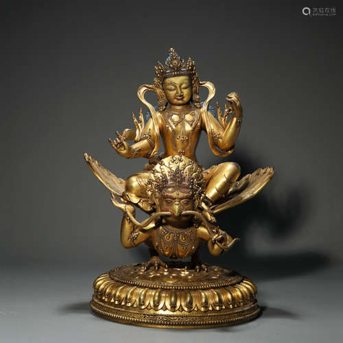 A Gilt Bronze Figure of Buddha