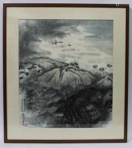 A Framed Chinese Painting