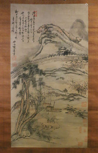 山水人物画