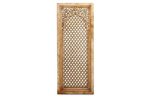A MUGHAL STYLE MARBLE JALI SCREEN, NORTH INDIA, PROBABLY 19T...
