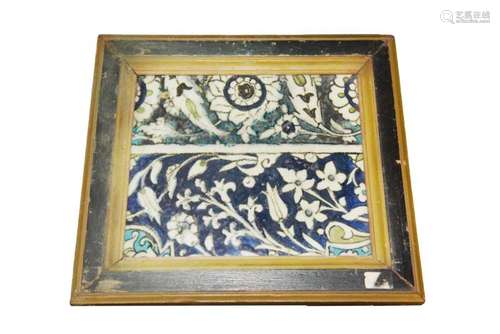 17th Century Damascus Pottery Tile