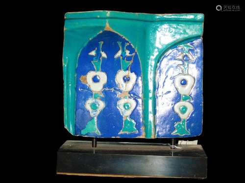 Timurid Corner Tile 15th Century