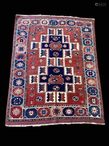 Kazak Carpet Rug 186CM X 139CM