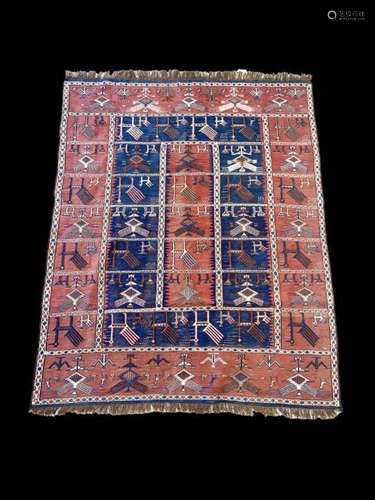 Rare Perisan varamin rug 177CM X 139CM