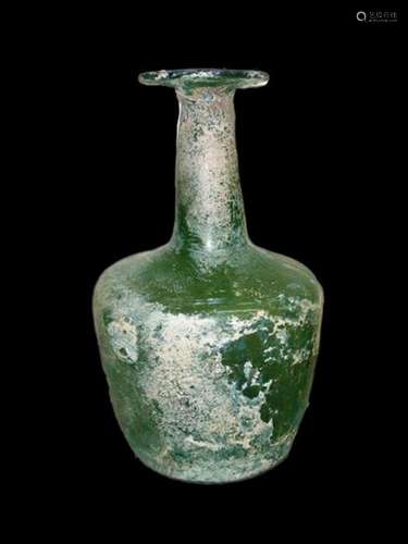 10th Century Rare Large Islamic Glass Bottle Vase