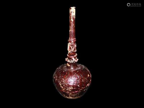 A RARE PURPLE VIOLET GLASS SPRINKER BOTTLE PERISA 10TH/12TH ...