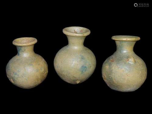 THREE ZIWIYE CERAMIC BOTTLES