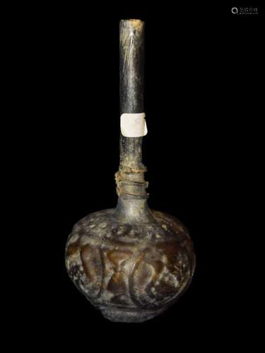 ISLAMIC BROWN GLASS SPRINKLER 12TH CENTURY