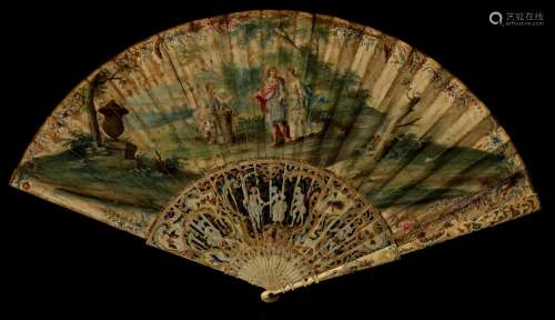 19th century plastic fan