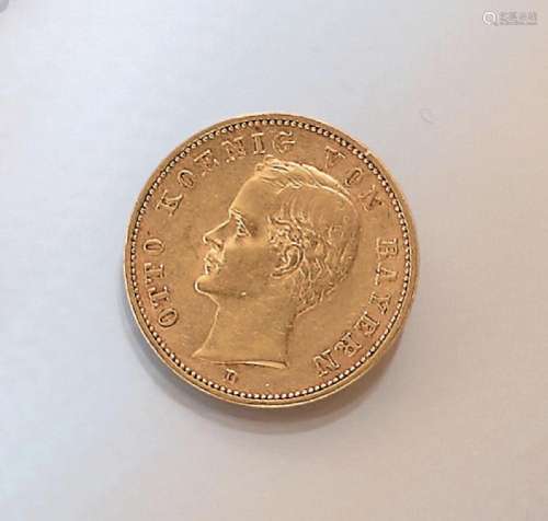 Gold coin, 20 Mark, German Reich, 1905